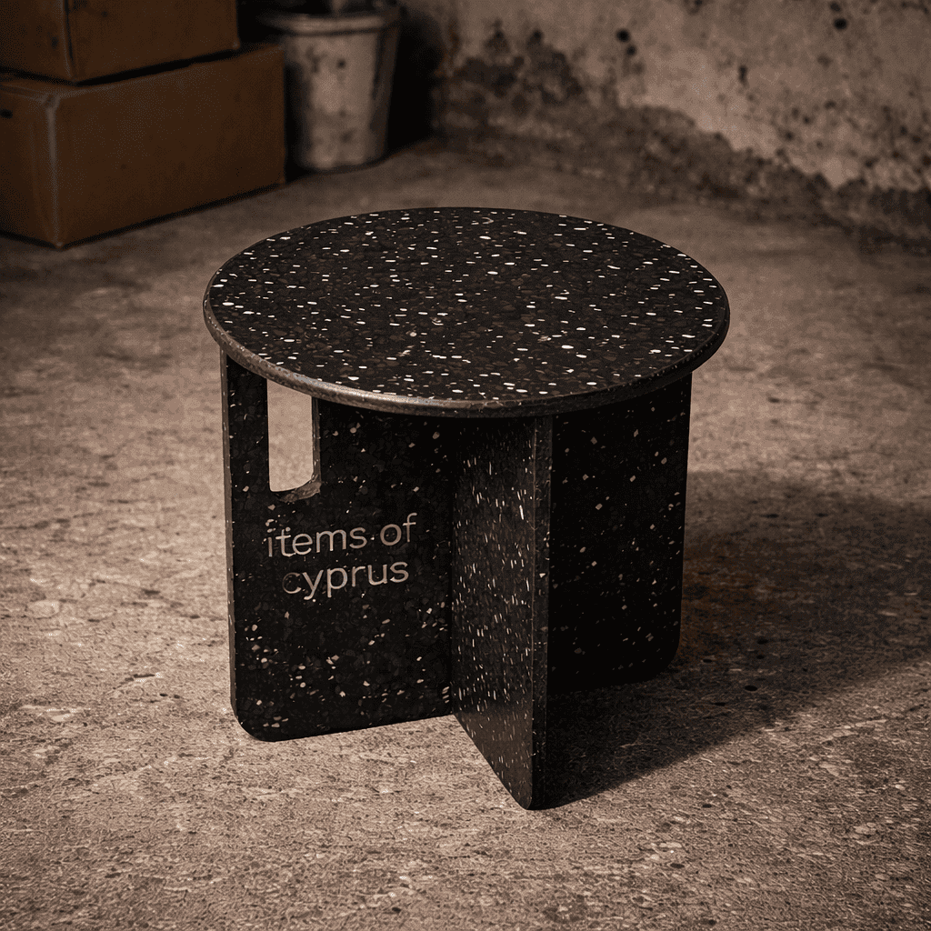 Collected plastic being prepared for local recycling in Cyprus